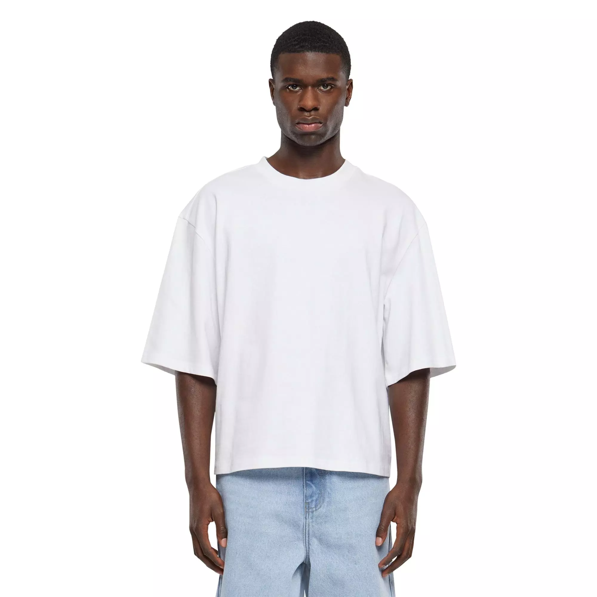 Forgotten Faces Men's Basic Crop Tee - White | Hibbett